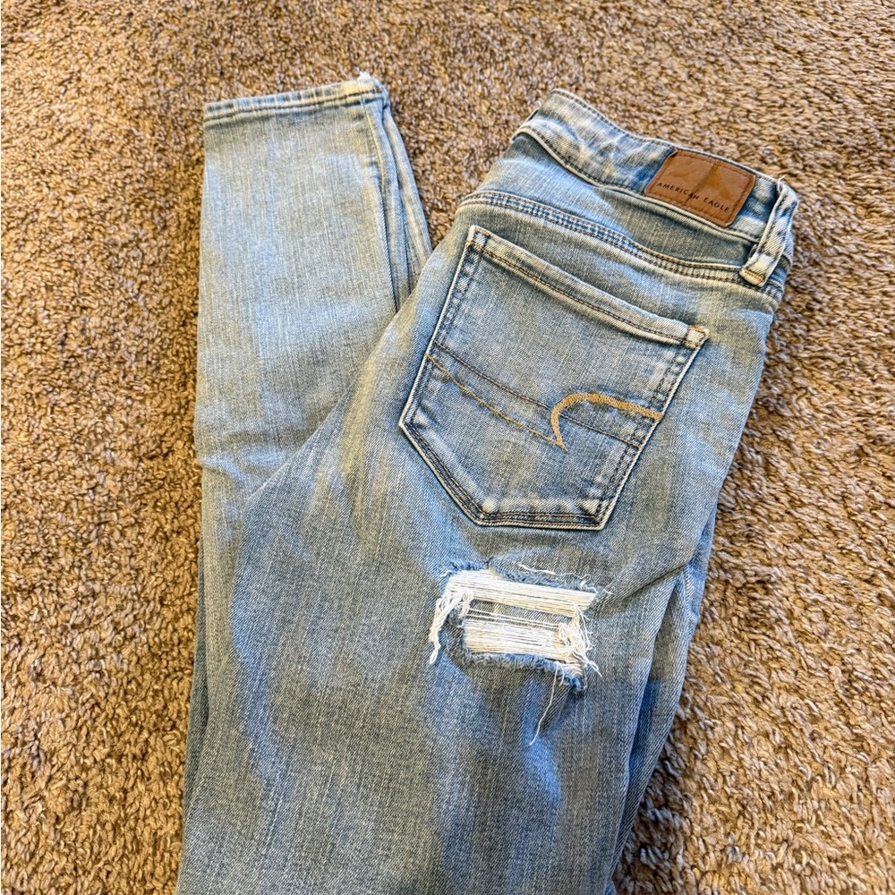American Eagle Outfitters Light Blue Boyfriend Jeans